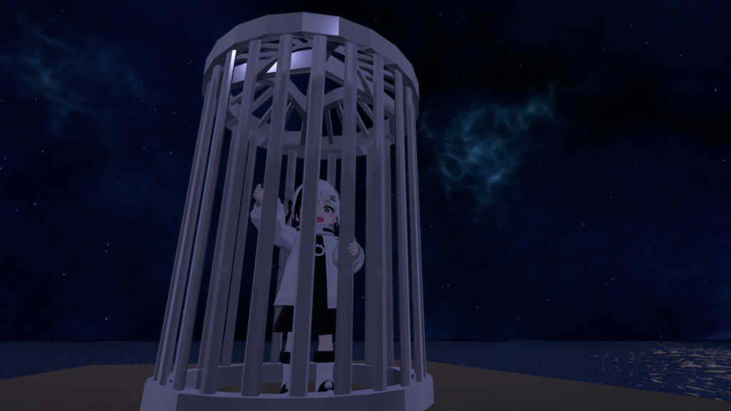 【MA対応】どこでも牢獄/PocketCage V1.3(VRC用小物/ギミック/牢屋)