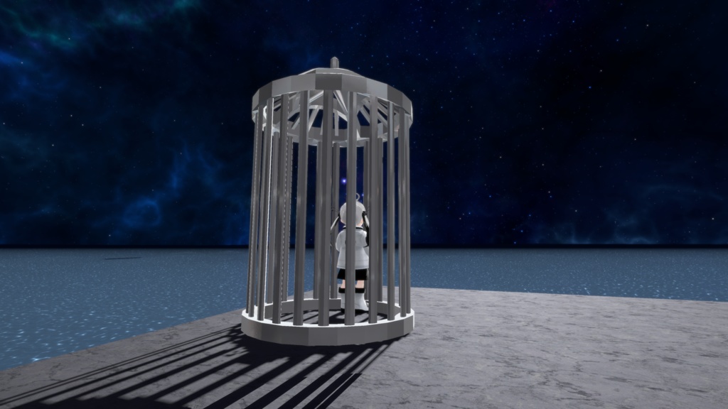 【MA対応】どこでも牢獄/PocketCage V1.3(VRC用小物/ギミック/牢屋)