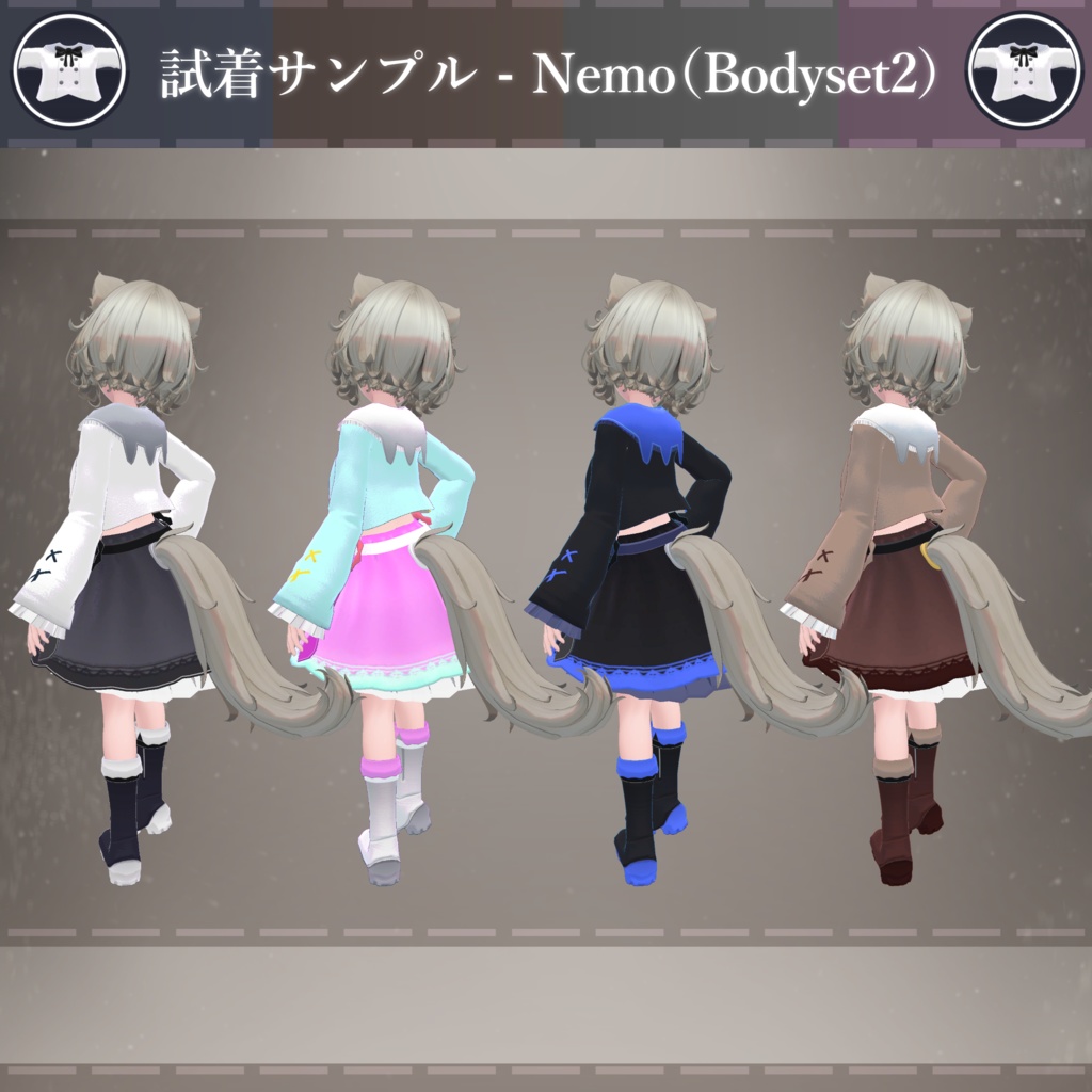 【MA対応】季節と淑女/Ladies and Seasons V1.0(VRC用衣装/ロリータ/ファッション)