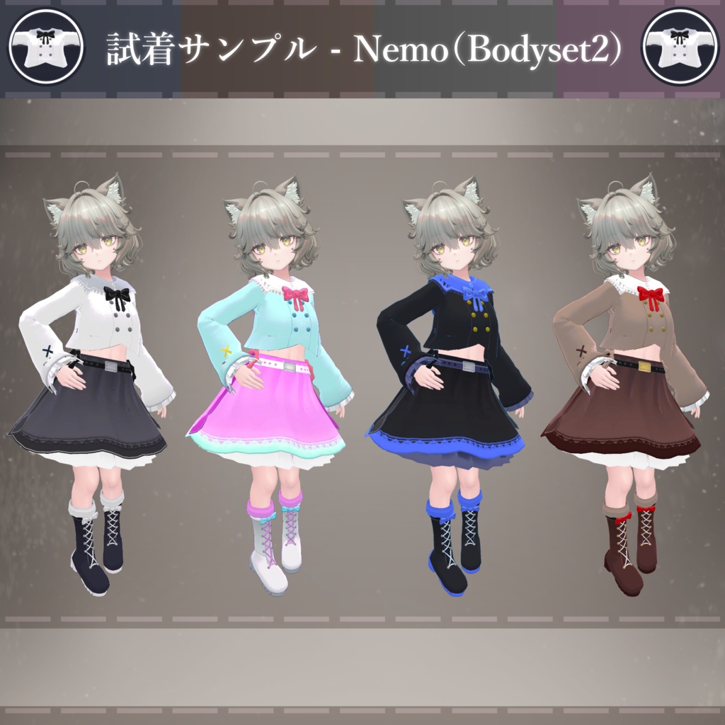 【MA対応】季節と淑女/Ladies and Seasons V1.0(VRC用衣装/ロリータ/ファッション)