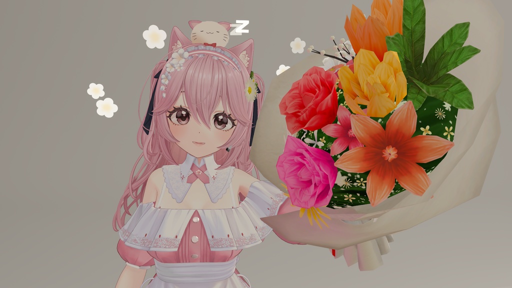 【MA対応】花束と花飾り/FlowerPack V1.1(VRC用衣装/アクセサリー/小道具)