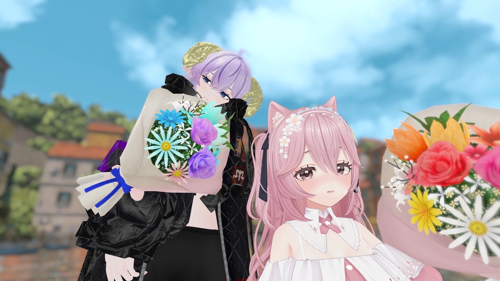 【MA対応】花束と花飾り/FlowerPack V1.1(VRC用衣装/アクセサリー/小道具)