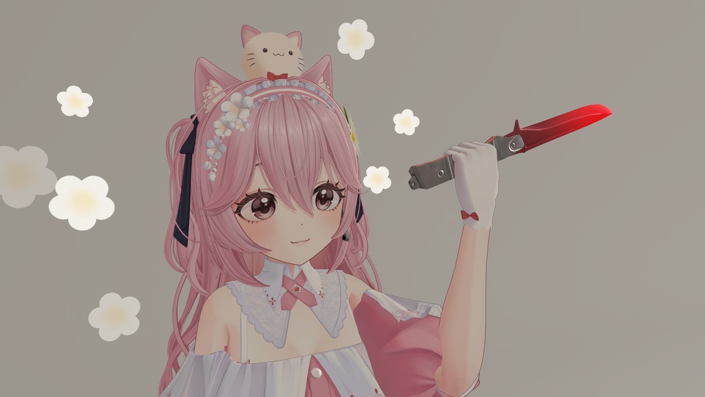 【無料配布中+MA対応】回せるナイフ/SpinningKnife V1.0(VRC用小道具/武器/ギミック)