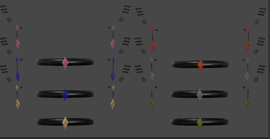 Earing and neckles simples