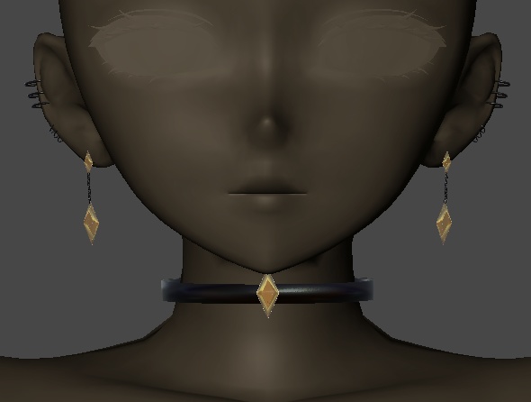 Earing and neckles simples