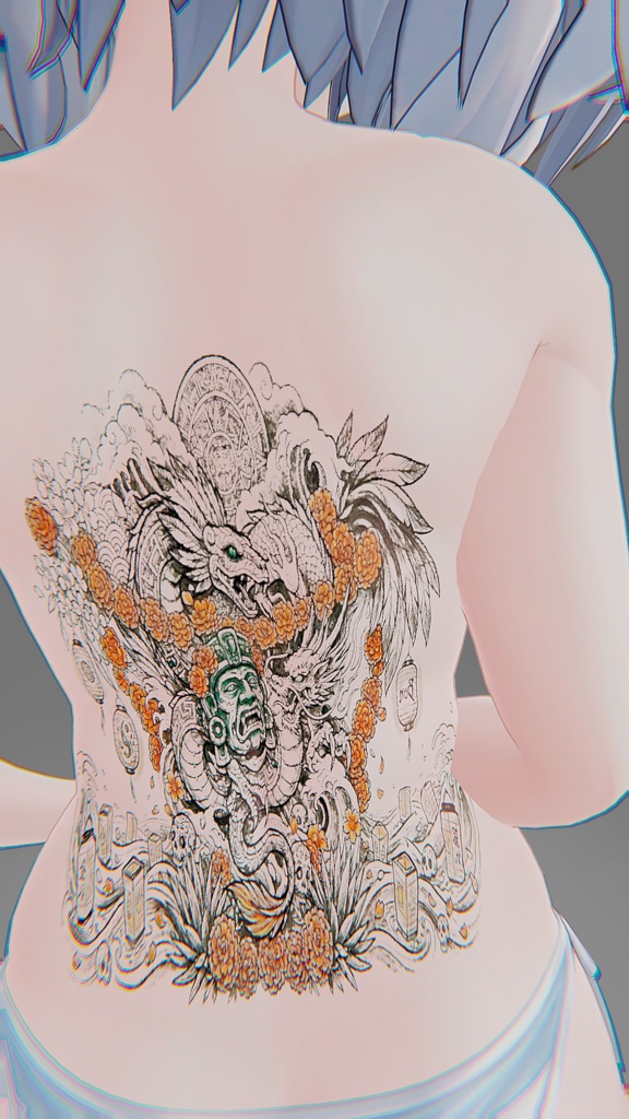 Tattoo MXxJP culture (Bundle of 5 tattoo designs for your back)