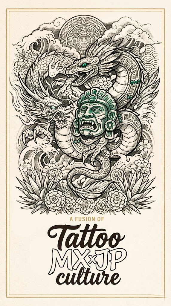 Tattoo MXxJP culture (Bundle of 5 tattoo designs for your back)