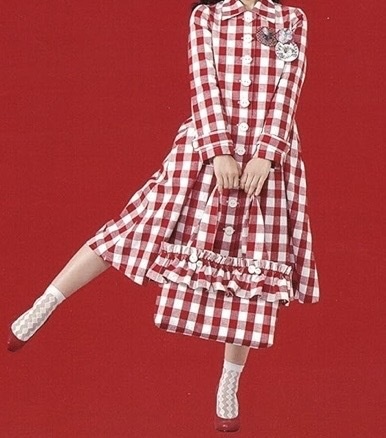 レトロコートワンピース