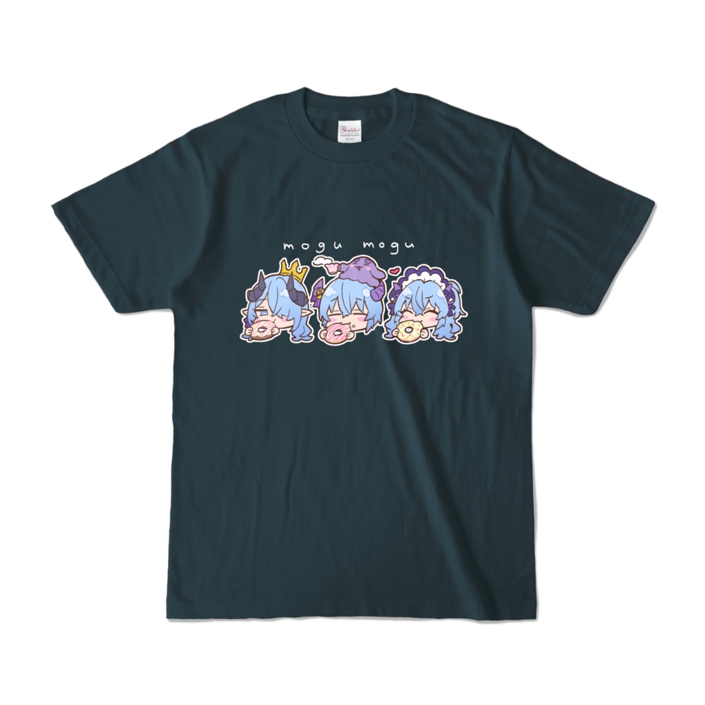 魔王チロルニアもぐもぐTシャツ(濃色)