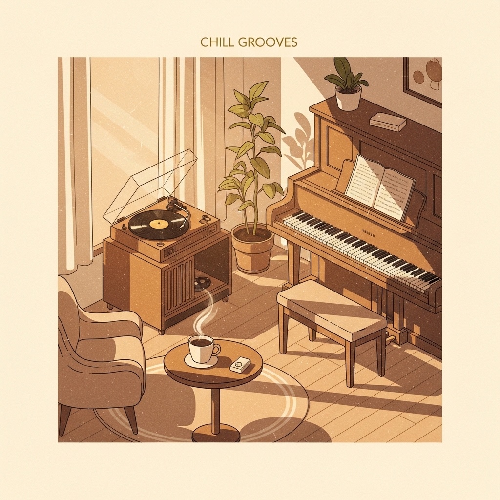 作業用・配信用 Lo-fi BGM｜ピアノメインのLo-fi Chill Popアルバム 全12曲