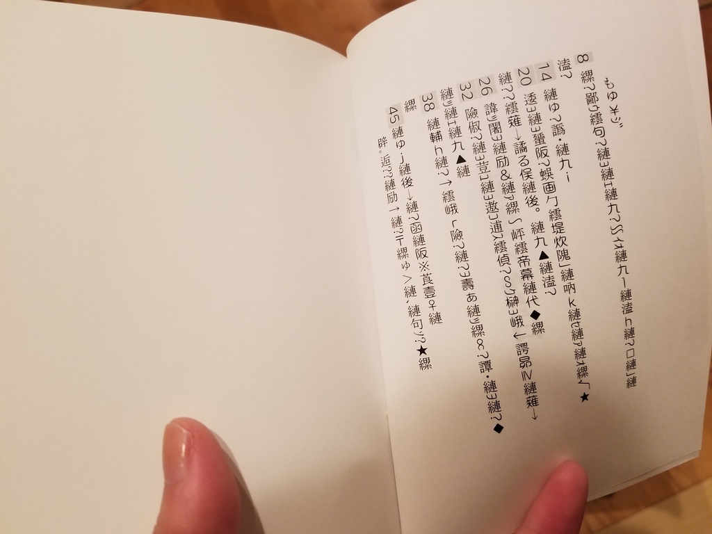 「紡ぎ/空白」(印刷所さん応援企画)