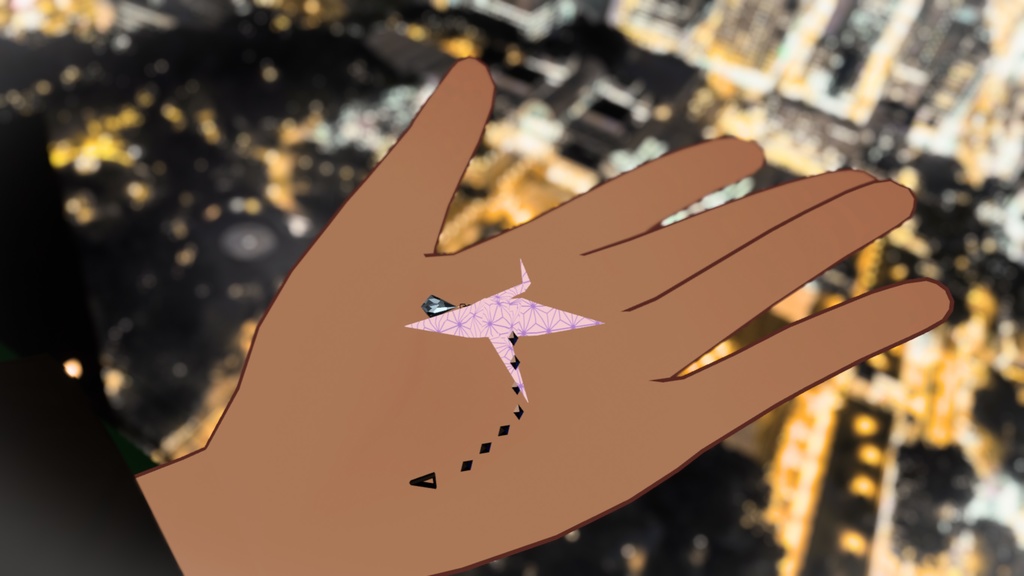 【無料】折り鶴のピアス