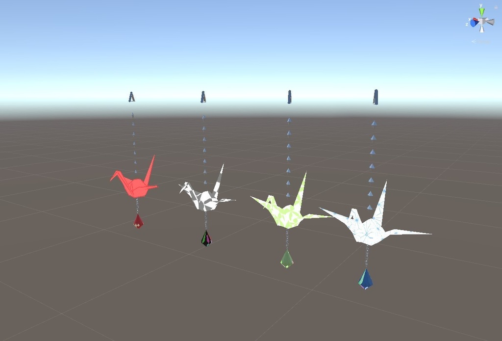 【無料】折り鶴のピアス