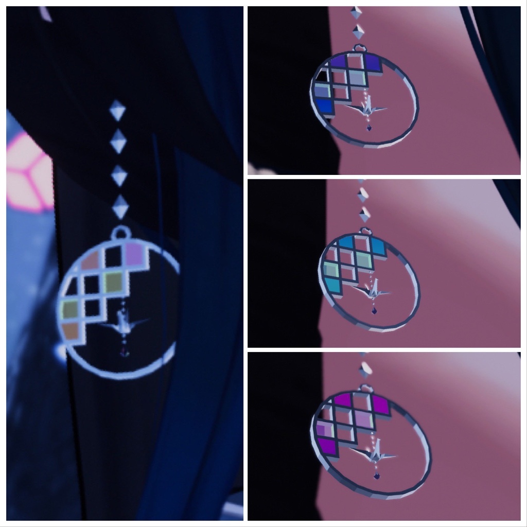 【無料】ステンドグラスのピアス