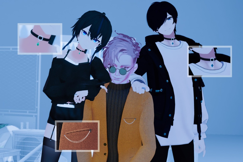 【無料】シンプルアクセのセット