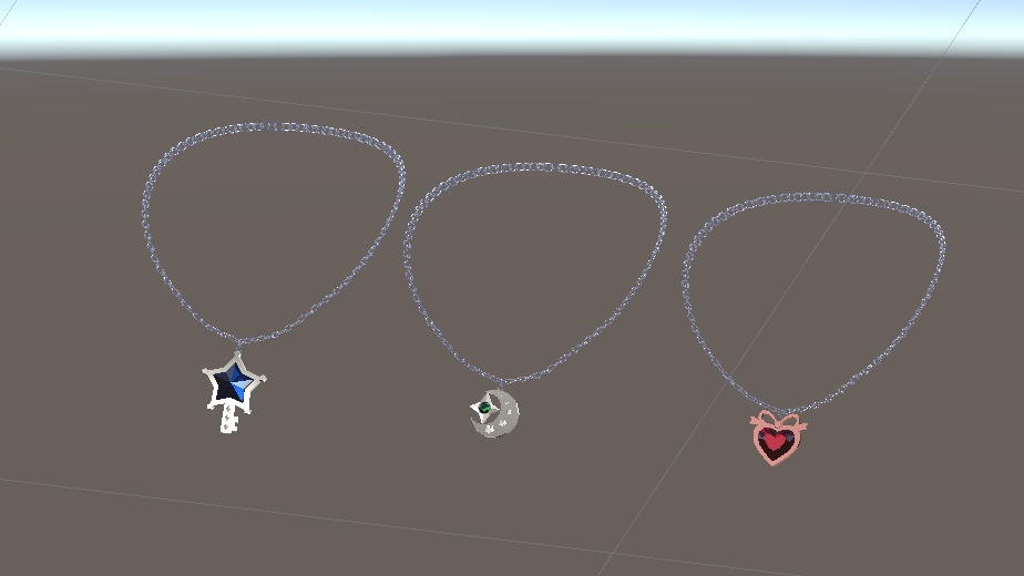 キラキラほうせきのネックレス