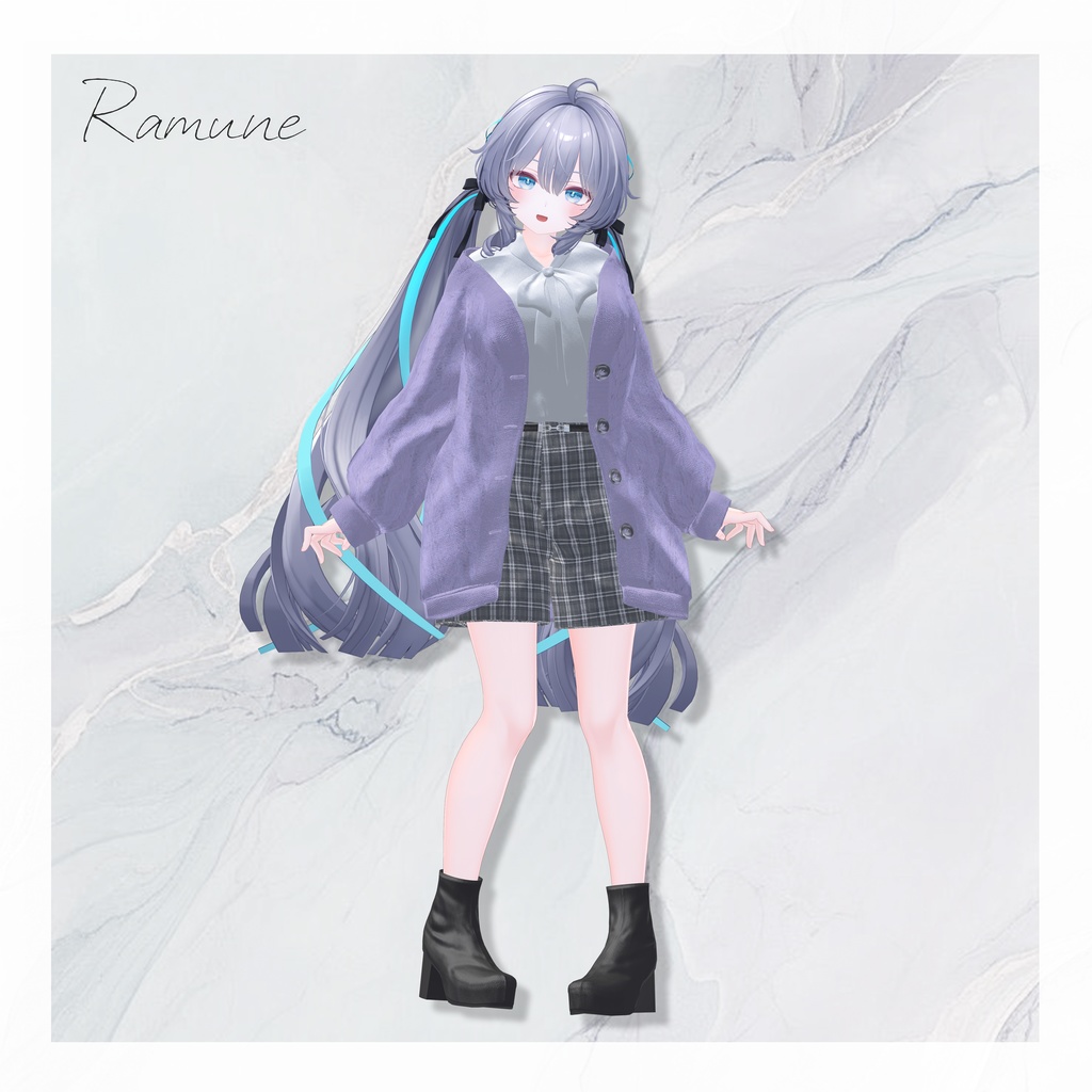 【14アバター対応】春の風、揺れるひだまり【VRChat向け衣装モデル】