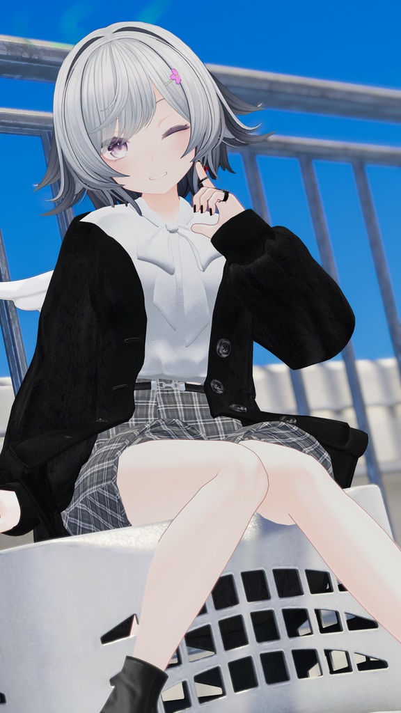 【12アバター対応】春の風、揺れるひだまり【VRChat向け衣装モデル】