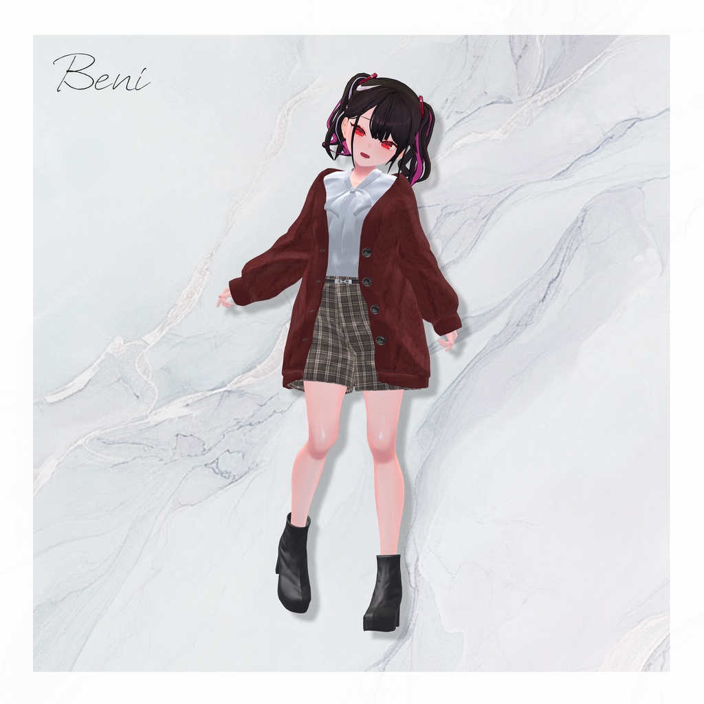 【12アバター対応】春の風、揺れるひだまり【VRChat向け衣装モデル】