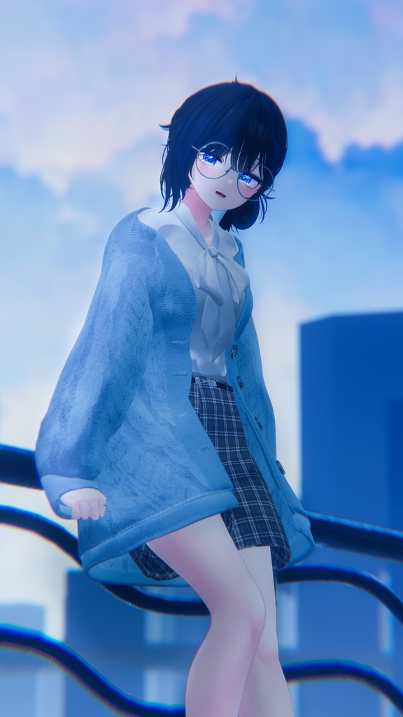 【12アバター対応】春の風、揺れるひだまり【VRChat向け衣装モデル】