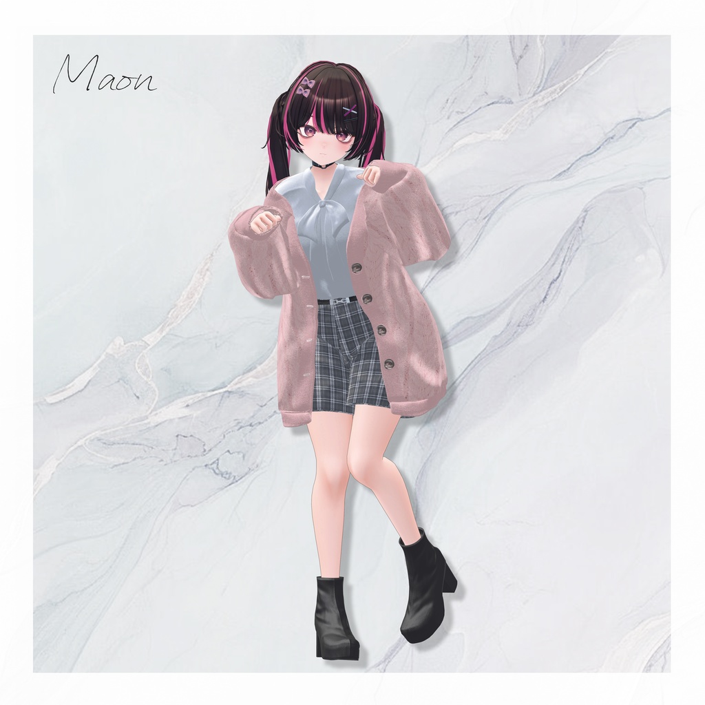 【14アバター対応】春の風、揺れるひだまり【VRChat向け衣装モデル】