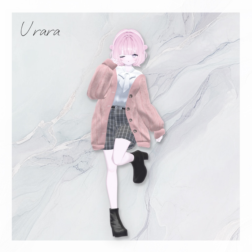 【15アバター対応】春の風、揺れるひだまり【VRChat向け衣装モデル】