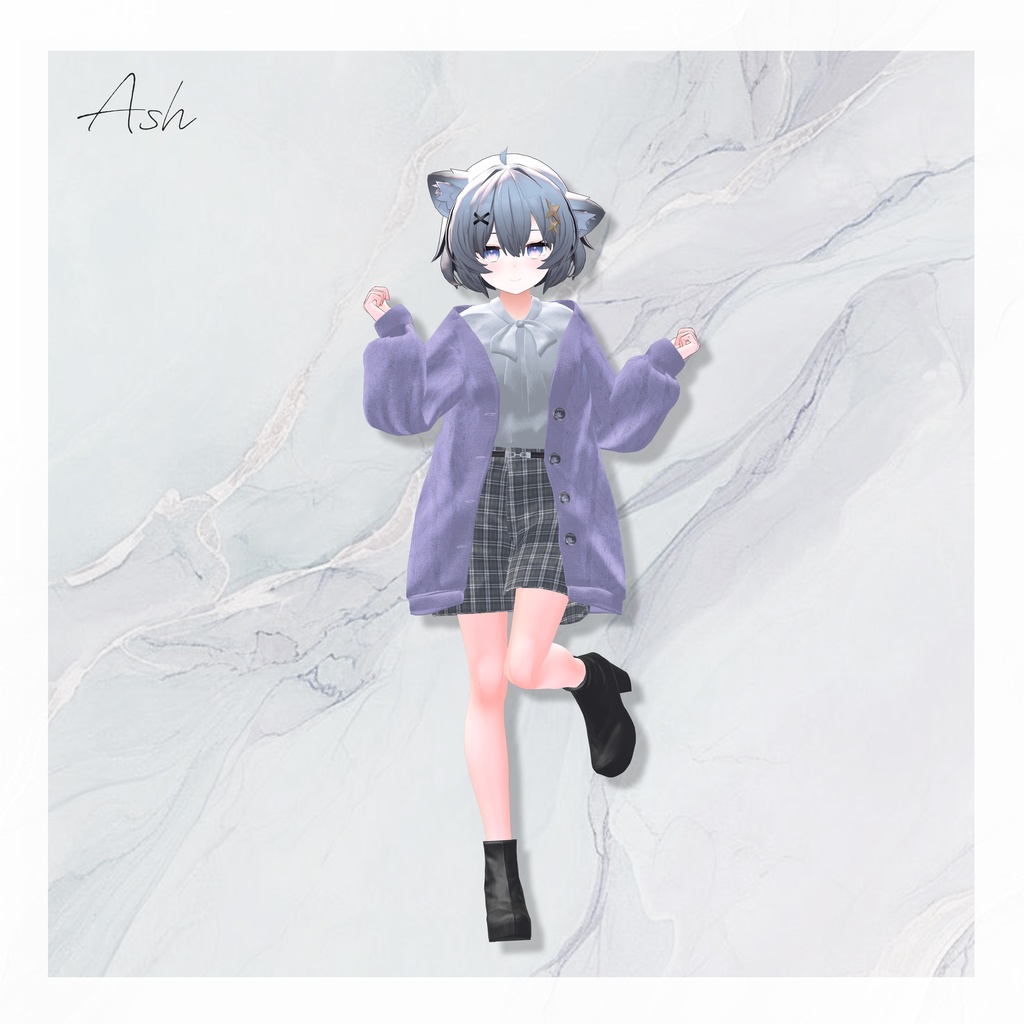 【12アバター対応】春の風、揺れるひだまり【VRChat向け衣装モデル】