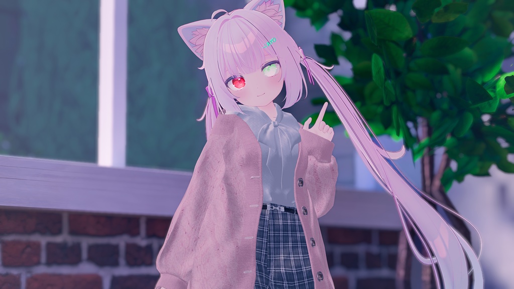 【12アバター対応】春の風、揺れるひだまり【VRChat向け衣装モデル】