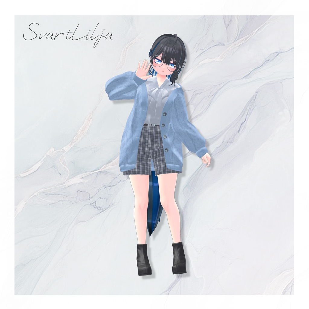 【12アバター対応】春の風、揺れるひだまり【VRChat向け衣装モデル】