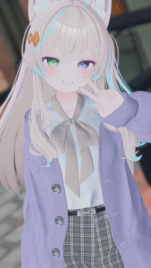 【12アバター対応】春の風、揺れるひだまり【VRChat向け衣装モデル】