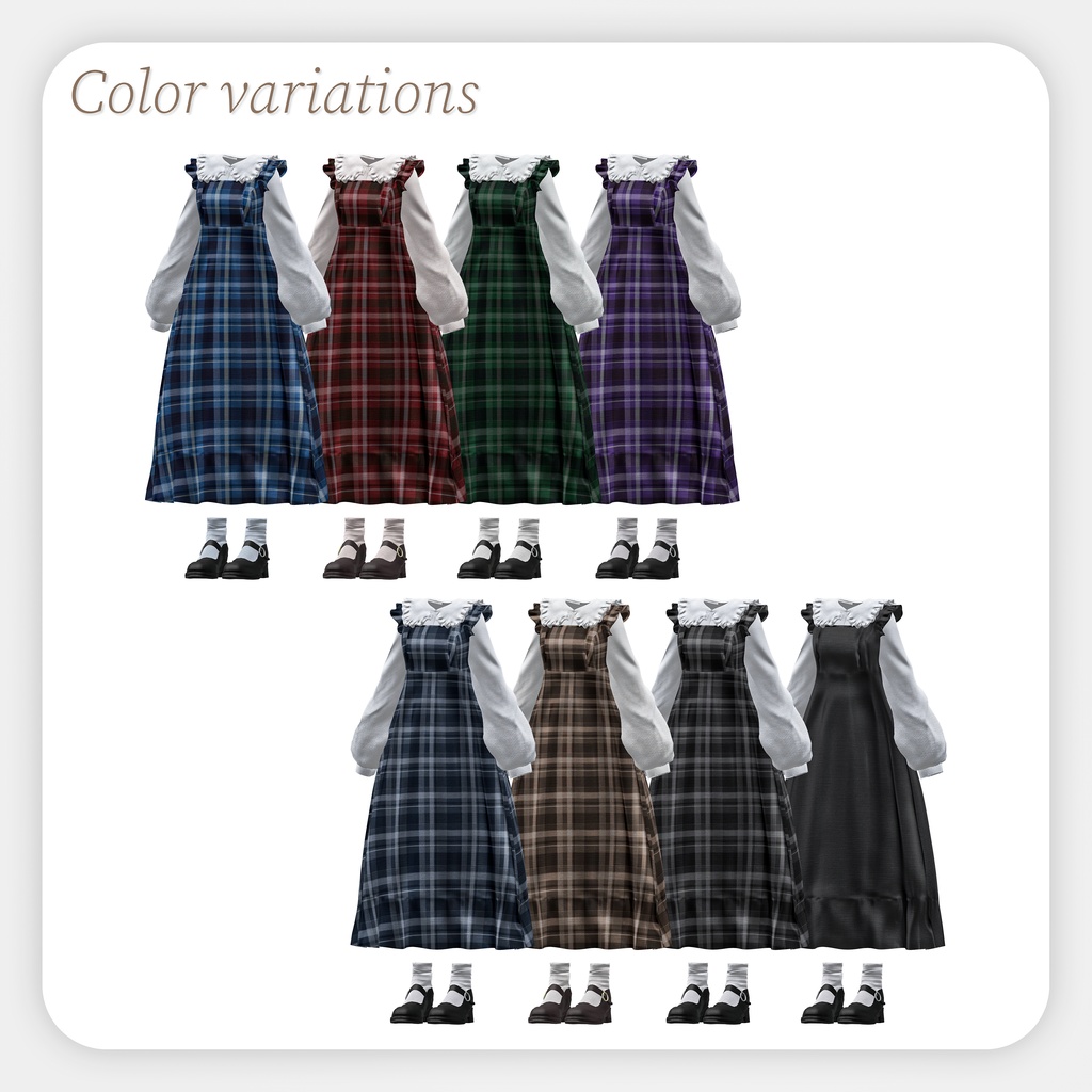 【6アバター対応】Autumn addiction !【VRChat向け衣装モデル】