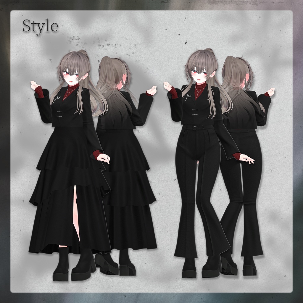 【4アバター対応】Flecta ‐ フレクタ ‐ 【VRChat向け衣装モデル】