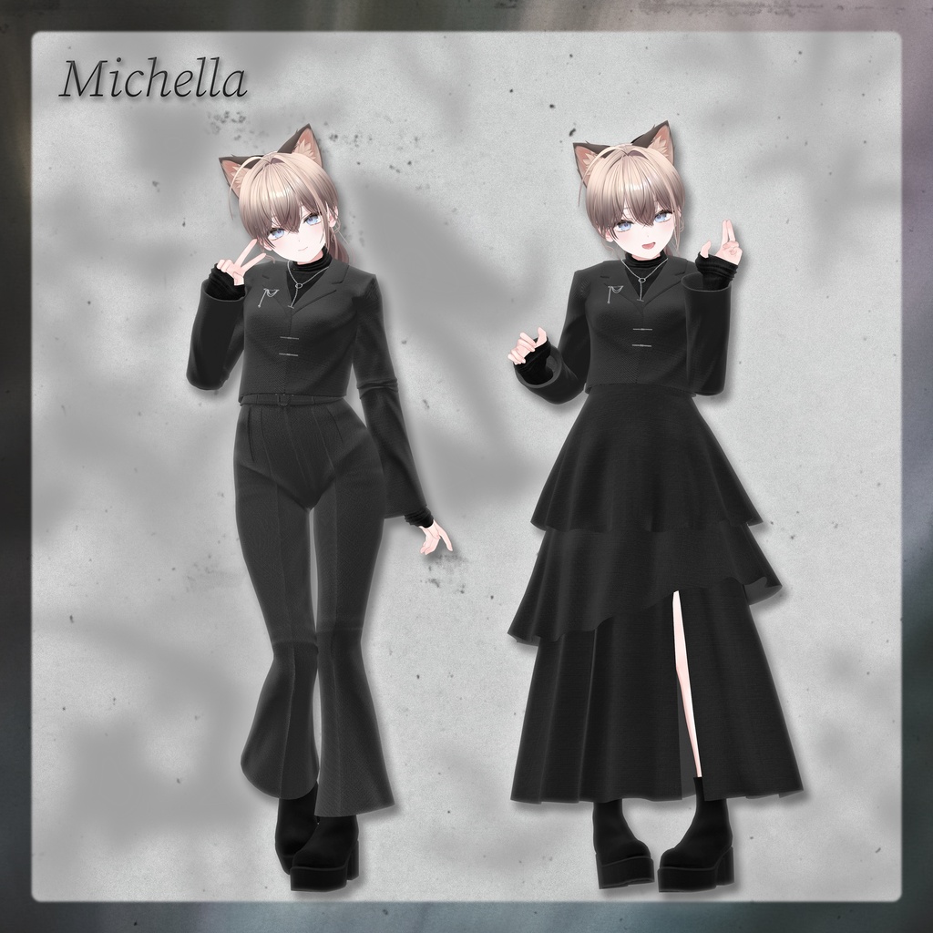 【11アバター対応】Flecta ‐ フレクタ ‐ 【VRChat向け衣装モデル】