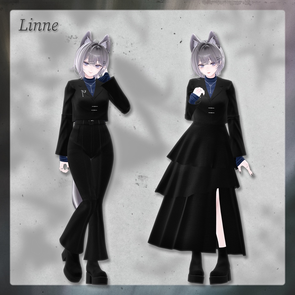 【9アバター対応】Flecta ‐ フレクタ ‐ 【VRChat向け衣装モデル】
