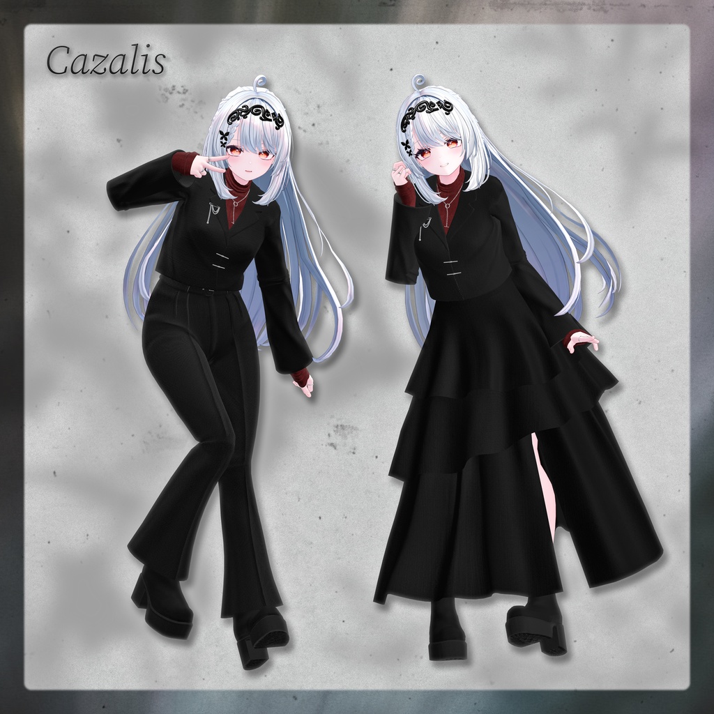 【9アバター対応】Flecta ‐ フレクタ ‐ 【VRChat向け衣装モデル】