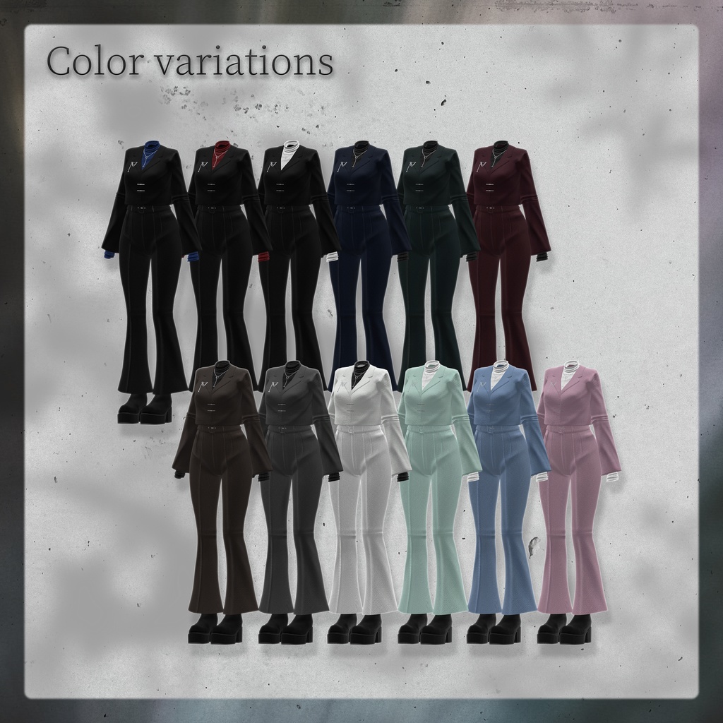 【4アバター対応】Flecta ‐ フレクタ ‐ 【VRChat向け衣装モデル】