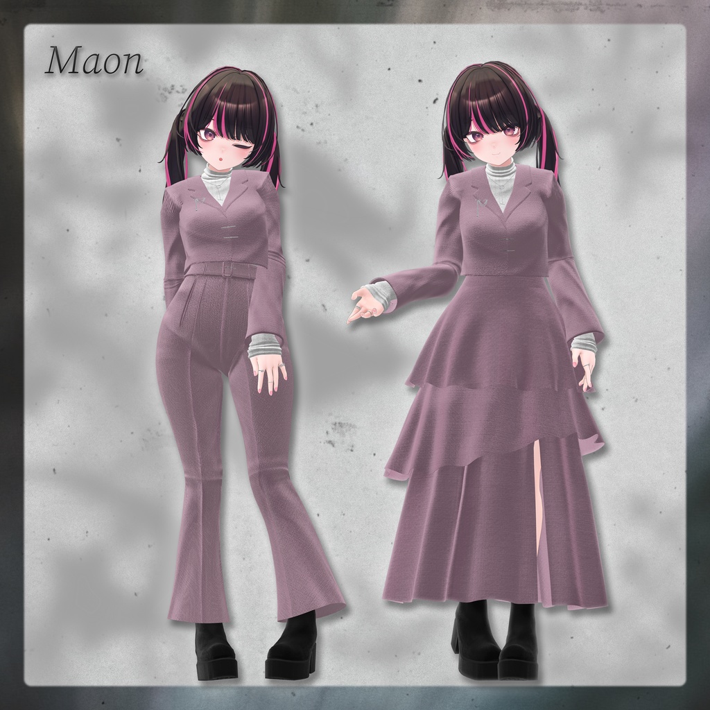 【4アバター対応】Flecta ‐ フレクタ ‐ 【VRChat向け衣装モデル】