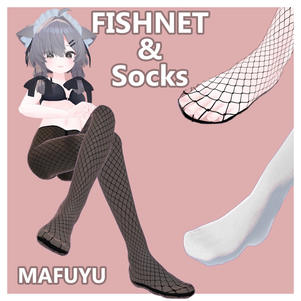 [Mafuyu 真冬] Fishnet Leggings and Socks