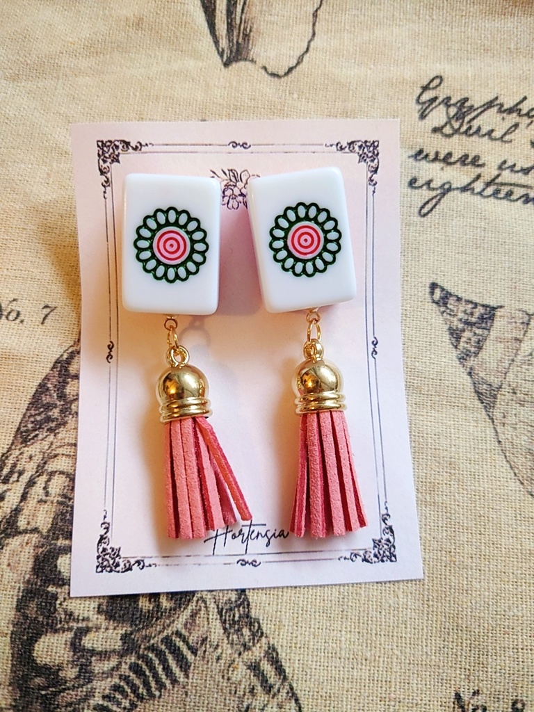 麻雀牌ピアス/イヤリング