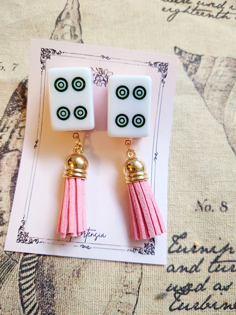 麻雀牌ピアス/イヤリング