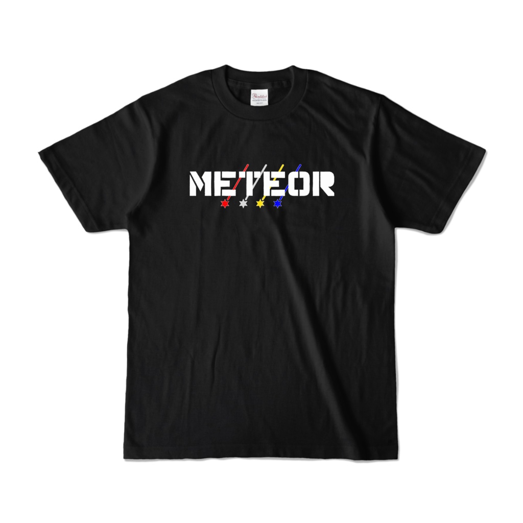 「METEOR」オリジナルTシャツ - 黒