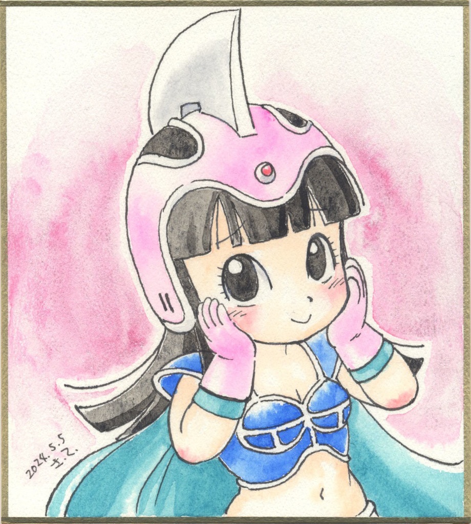 ドラゴンボール（チチ）直筆色紙