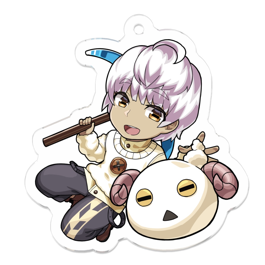 ひつぎアクキー(もこもこスライム)