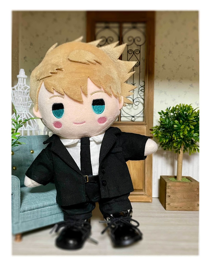 20cmぬい用スリーピースセット、スーツセット