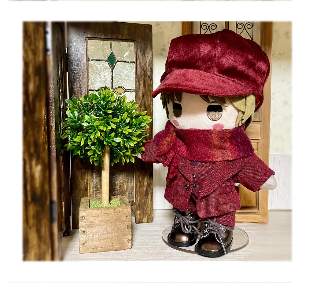 20cmぬい用キャスケット(帽子)