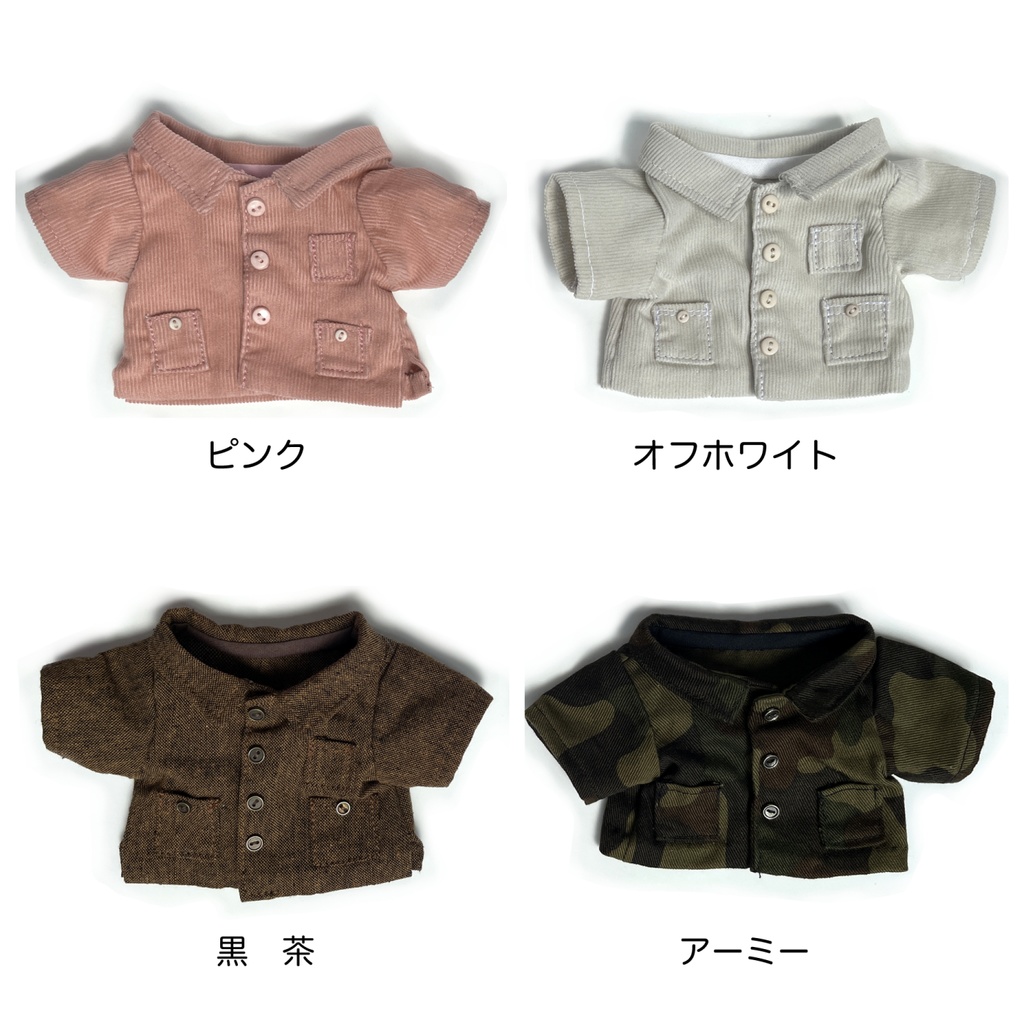 20cmぬい用セミロングシャツ