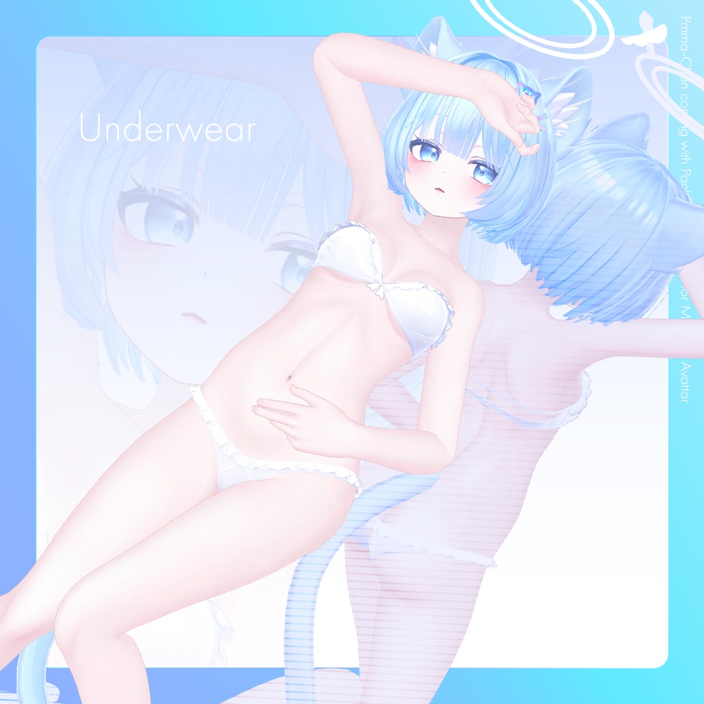 オリジナル3Dモデル「ピューマのぷまちゃん」 & 22アバター対応衣装「ぷまちゃんの天使ジャージ」