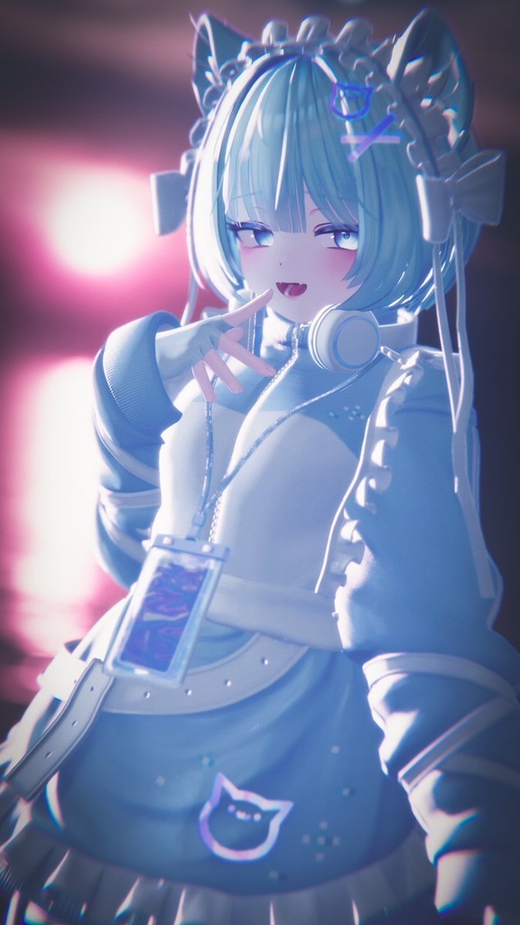 オリジナル3Dモデル「ピューマのぷまちゃん」 & 22アバター対応衣装「ぷまちゃんの天使ジャージ」