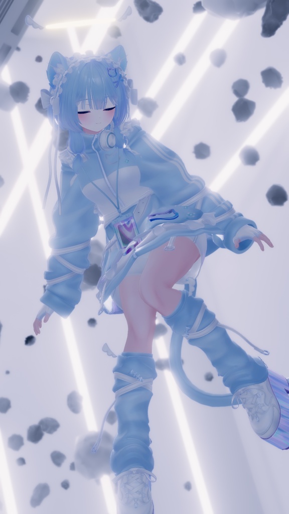 オリジナル3Dモデル「ピューマのぷまちゃん」 & 22アバター対応衣装「ぷまちゃんの天使ジャージ」