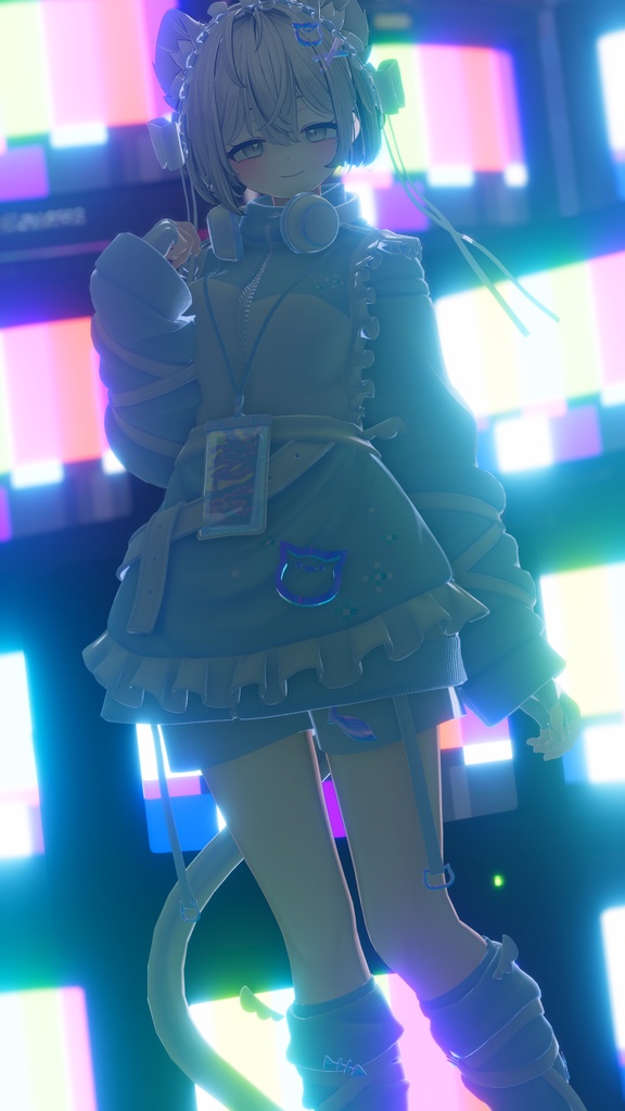 オリジナル3Dモデル「ピューマのぷまちゃん」 & 22アバター対応衣装「ぷまちゃんの天使ジャージ」